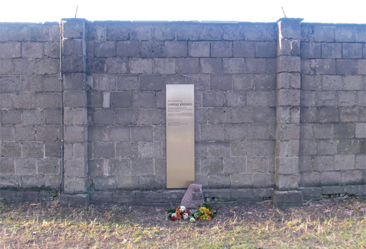 Detailansicht: Gedenkstele für Lorenz Breunig